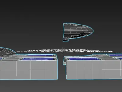 Drone Interlocking Station Charger Concept 3D model