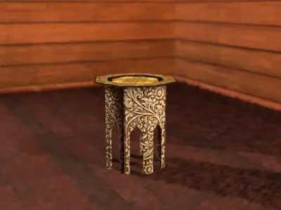 Historic Table Low-poly 3D model