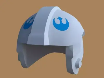 lego star wars helmet Free 3D model