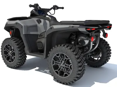 All Terrain Vehicle ATV Quad Buggy Bike 3D model