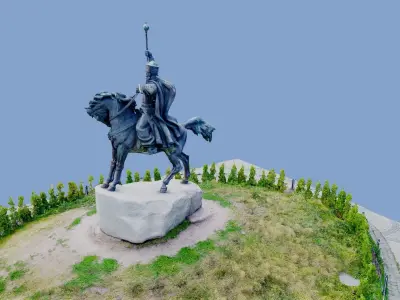 3D model Petro Konashevych-Sahaidachny Kyiv Ukraine gltf obj 3D model