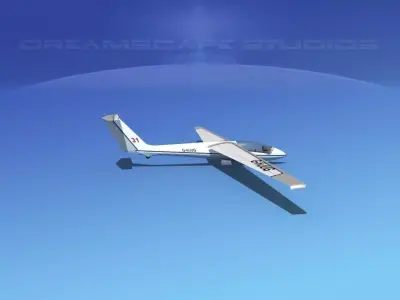 SZD-22 Mucha Glider V02 3D model