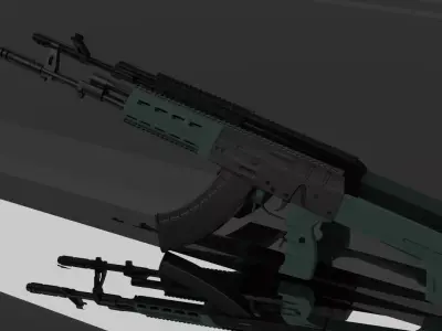 Ak-12 ak - rifle Free low-poly 3D model