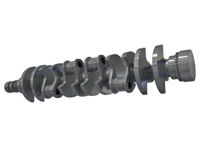 V12 Crankshaft 3D model