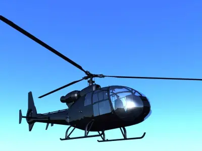 3D model Airbus Helicopter H130 Low-poly 3D model
