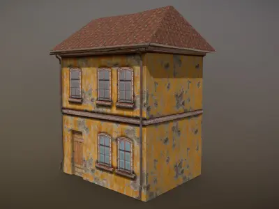 Forgotten House 8 Low-poly 3D model
