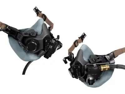 SOLR HALO MASK Low-poly 3D model