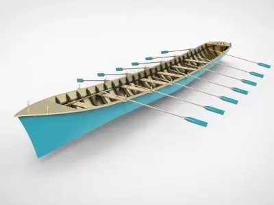 longboat 3D model