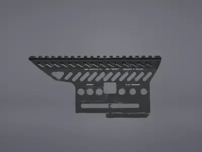 AK B-13 Zenit Picatinny Rail Low-poly 3D model