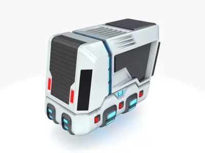 Hover truck 01 3D model