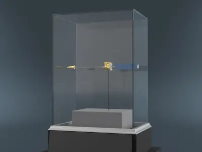 Museum Exhibit of MTSat Satellite 3D model