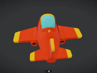 Spacecraft Jet aircraft plane 3dmodel 4 3D model