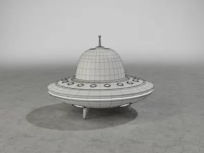 UFO Flying Saucer Low-poly 3D model