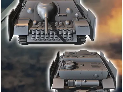 Jagdpanzer IV 70 V - miniatures tabletop scenery 3D print model