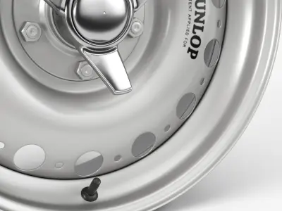 Dunlop D-Type Wheel 3D model