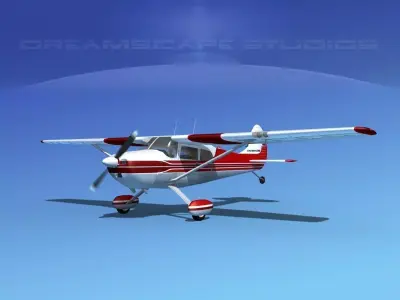 Cessna 170 V04 3D model