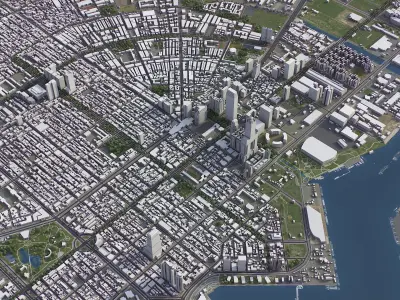 Kaohsiung Low-poly 3D model
