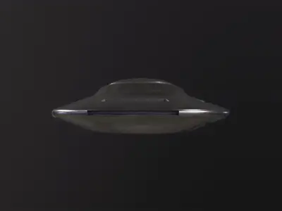 UFO Spaceship 3D Model Low-poly 3D model