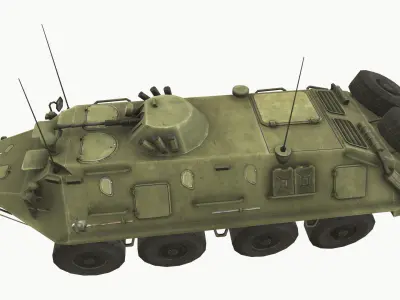 BTR-60 Low-poly 3D model