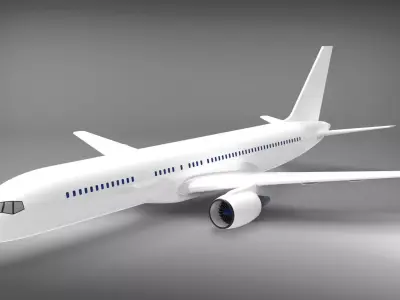 Boeing 757 3D printed airplane model 3D print model