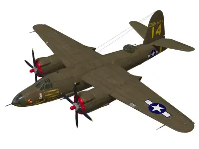 Martin B-26 Marauder 3D model
