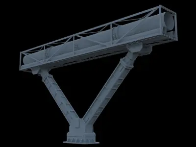 Industrial structure 3D model