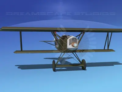 Fokker D-VII V17 Netherlands 3D model