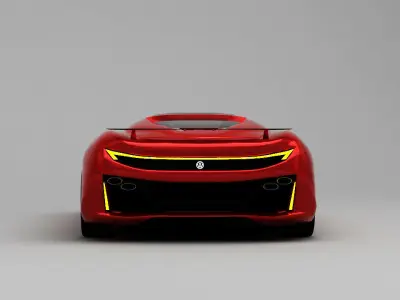 VW w12 Syncro Free 3D model