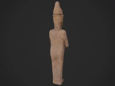 Egypt Statue Low-poly 3D model