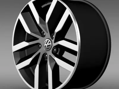 Volkswagen Golf S rim 3D model