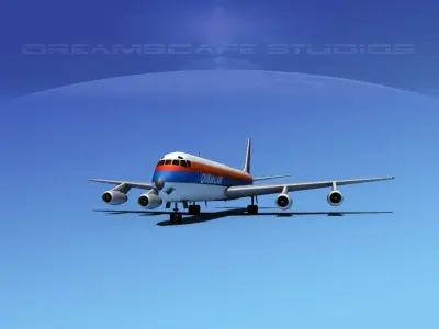 Douglas DC-8-63 Quebec Air 3D model