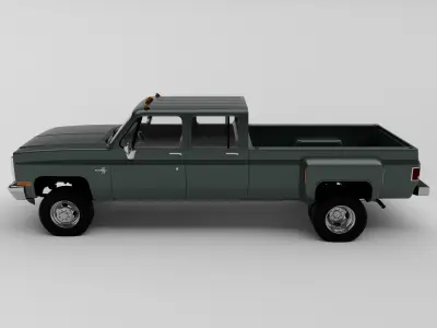 Chevrolet K30 Crew Cab Dually 1989 3D model