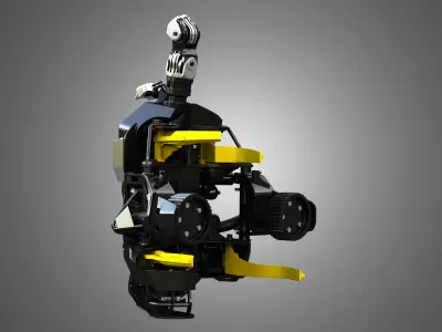 H21D Forestry Harvester Head 3D model