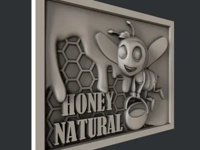 3d STL models for CNC router Honey set 3D model