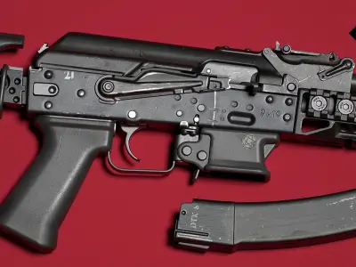 PP-19-01 Vityaz - lowpoly Low-poly 3D model