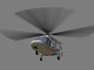 Agusta Helicopter V1 Low-poly 3D model