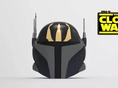 Pre Vizsla Clone Wars helmet STL file for 3d print 3D model