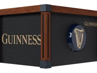 Guinness Bar Stand  Low-poly 3D model