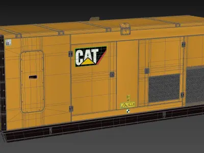 Diesel Generators 02 3D model