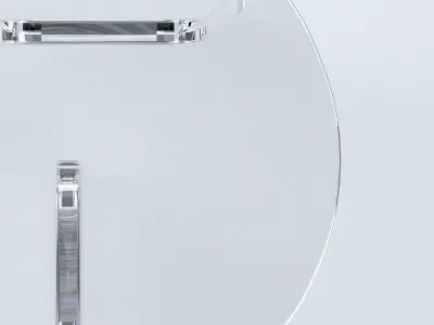Abstract Clear Side Table Free 3D model