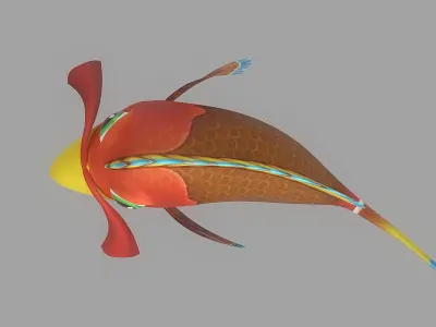 Cartoon Fish 11 Low-poly 3D model