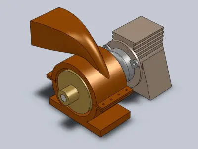 Motor Blower Free 3D model
