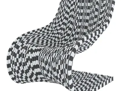 Michael Thonet rating chair 3d model Low-poly 3D model