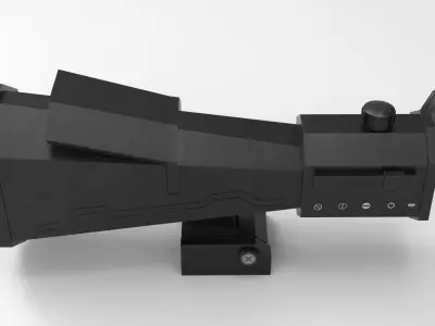 Low Poly Scope rifle Low-poly 3D model