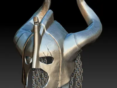 Helmet 3D model and printable model 3D model