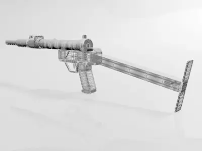Sten Gun 01 3D model
