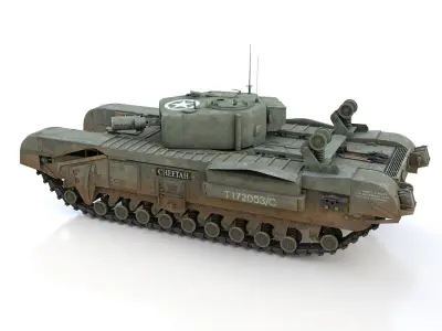 Churchill MK IV AVRE - Cheetah 3D model
