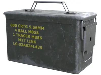 Ammunition Box 1 Low-poly 3D model