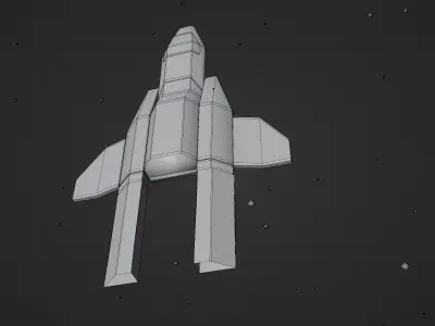 3D Spaceship  3D model