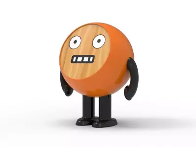 TOY ROBOT 03 Low-poly 3D model